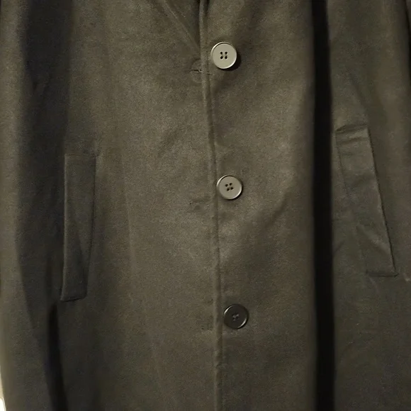 Women's Wool Black Coat- 3X - Picture 4 of 8